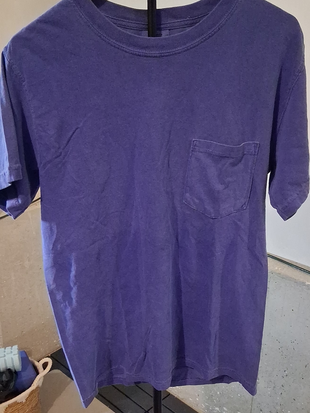 Comfort Colors Purple Short Sleeve Pocket Tee
